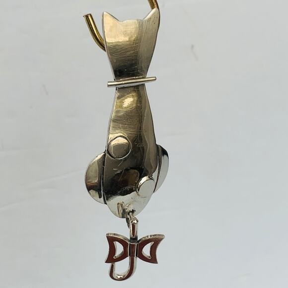 Vintage 925 Cat Brooch - Picture 4 of 11